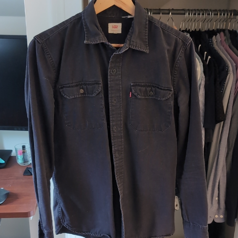 Levi's Men's Dark Gray Shirt Jacket